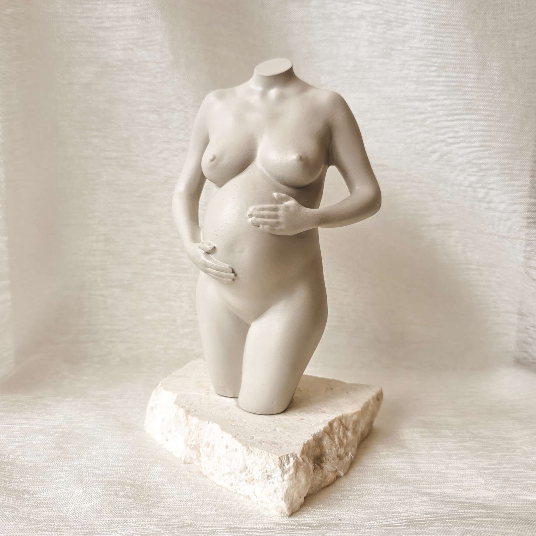 Wit Zwangerschapsbeeld - The Baby Conceptstore
