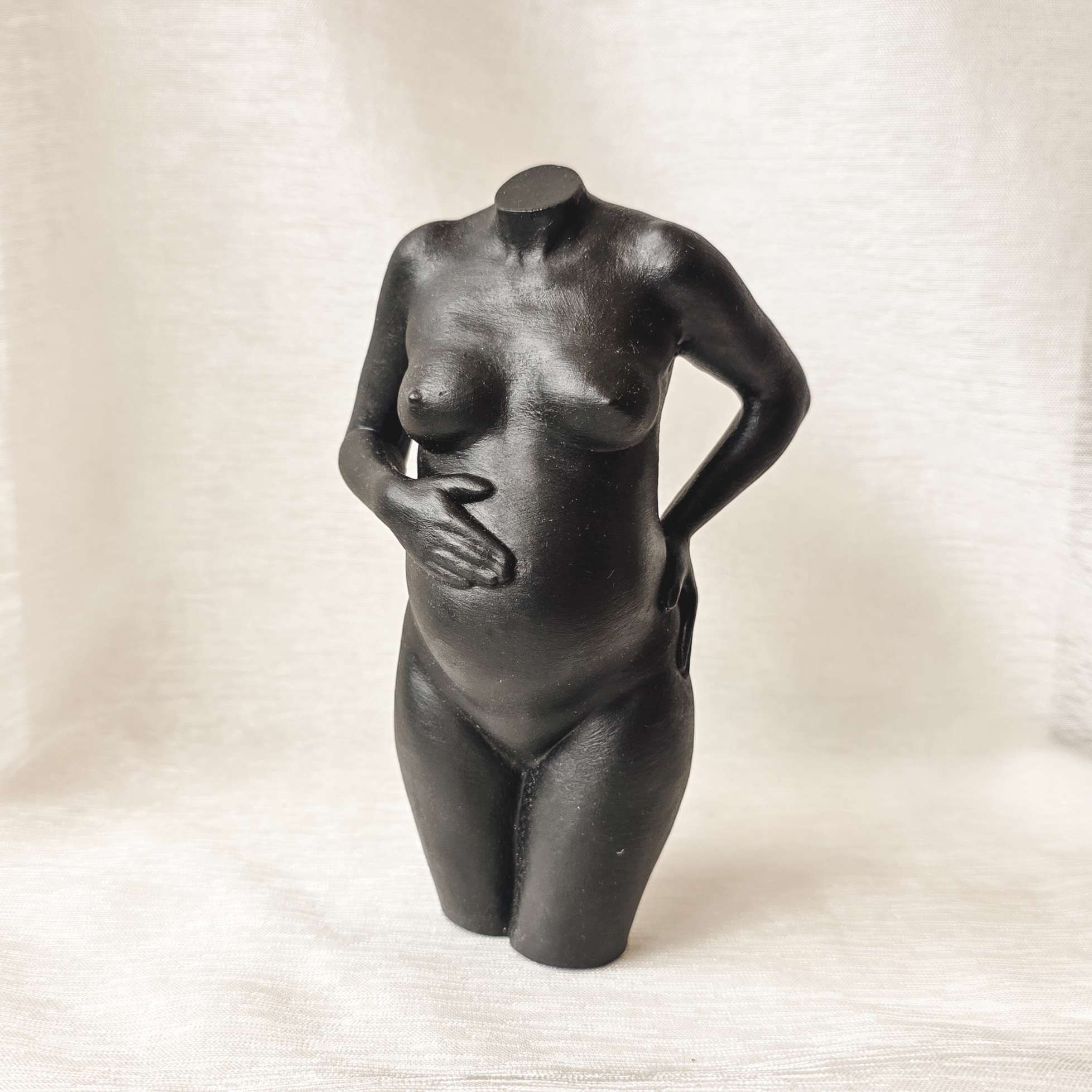 Zwart Zwangerschapsbeeld - The Baby Conceptstore