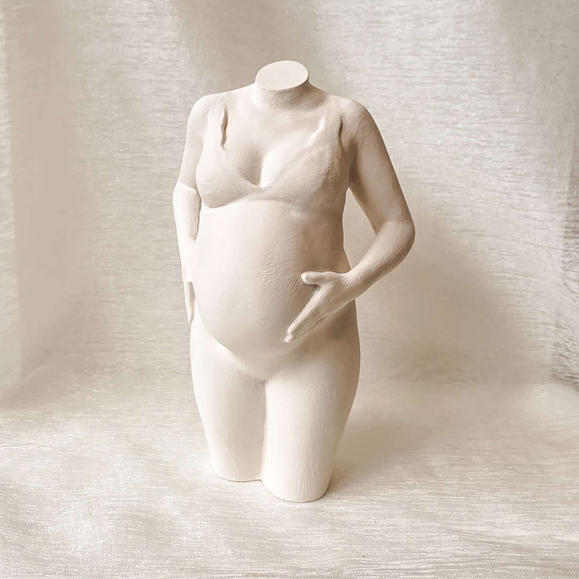 Wit Zwangerschapsbeeld - The Baby Conceptstore