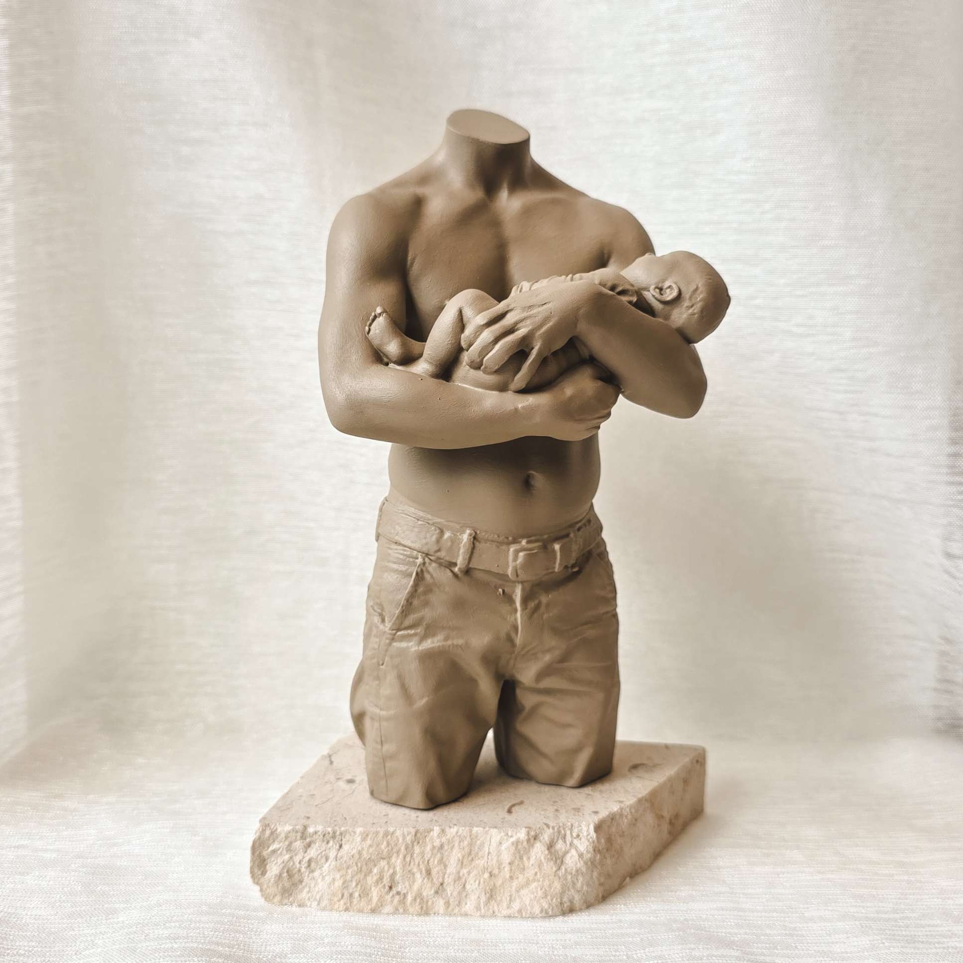 Papa en Kind 3D-beeld - The Baby Conceptstore